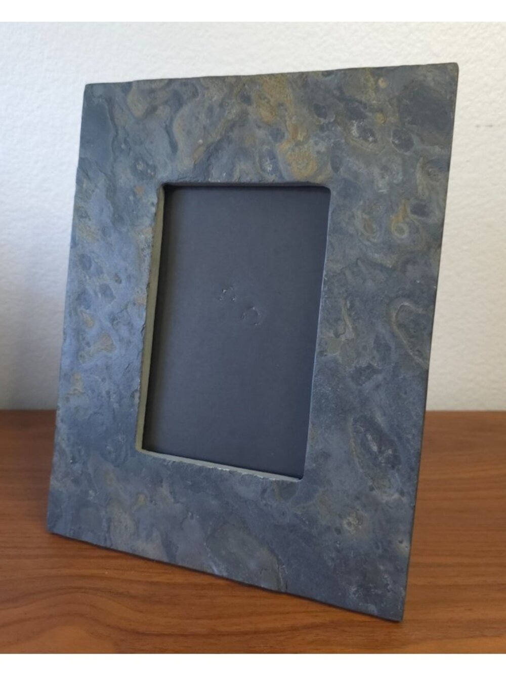 SIXTREES Natural Gray Slate Stone 3.5" x 5" Picture Frame